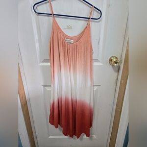 Knox rose pink and white midi dress size large